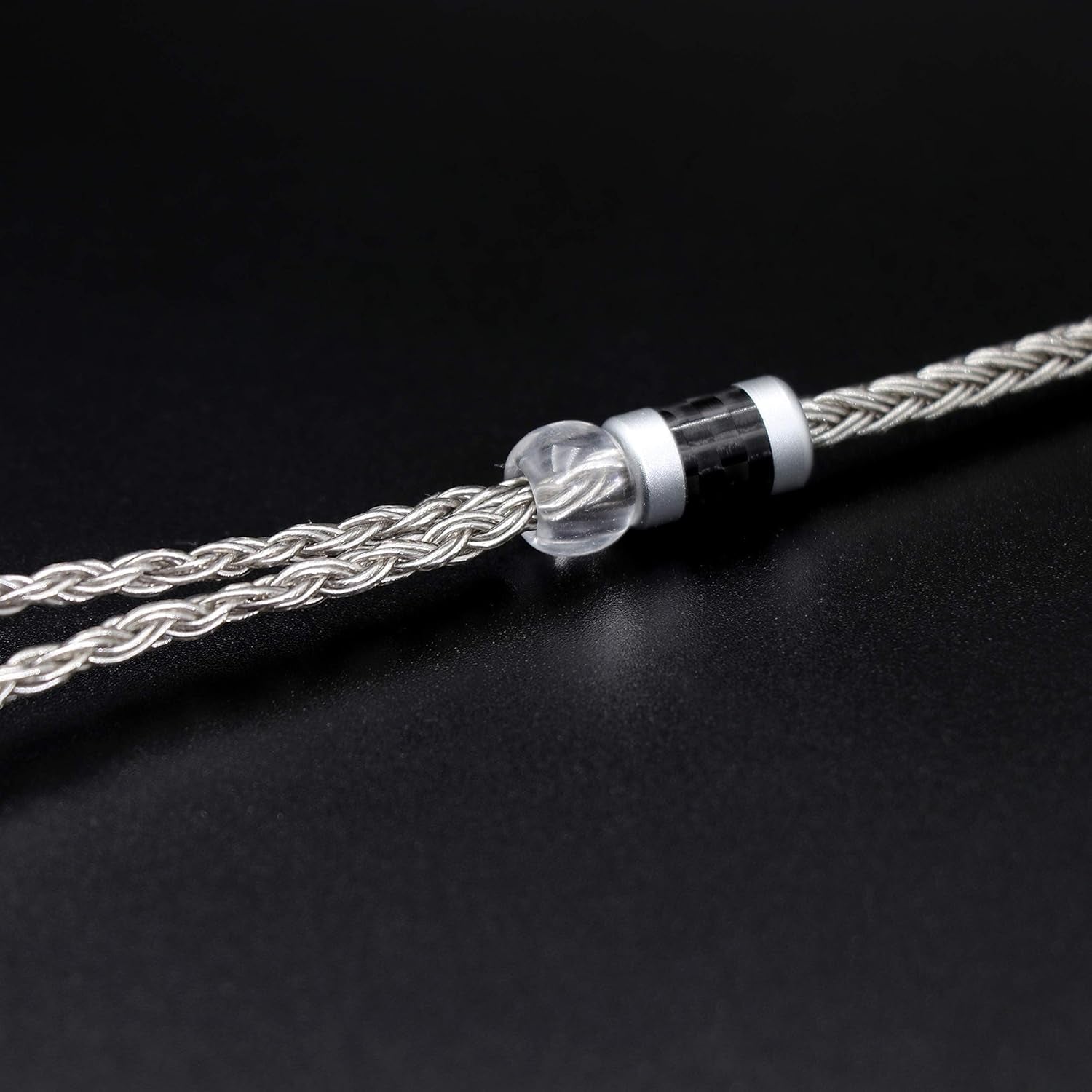 Zonie 16 Core Silver Plated Cable SPC Earphone Cable for KZ ZSX, ZSN Pro, ZS10 Pro Nf2U, QDC Iems(Qdc-2.5Mm, Grey)